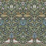 A-Street Prints Bird Multicolor Floral Thicket Wallpaper roll and pattern