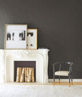 Speakeasy Black Metallic Wallpaper with Art Deco Arch Pattern - York CA1540