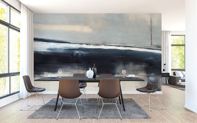 Grounded Navy Abstract Wall Mural - York CB1135M