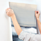 Grounded Navy Abstract Wall Mural - York CB1135M