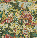 le Forestier Spice Peel & Stick Wallpaper with Whimsical Botanical Floral Pattern - Brewster CBS4504