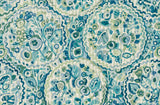 Camille Teal Peel & Stick Wallpaper with Bohemian Medallions by Caroline et Bettina - NuWallpaper CBS4507