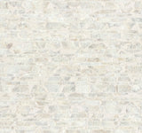 Capiz Offering White Pearl Wallpaper with Capiz Shell Mosaic on Non Woven - York CC1202