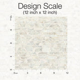 Capiz Offering White Pearl Wallpaper with Capiz Shell Mosaic on Non Woven - York CC1202