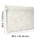 Capiz Offering White Pearl Wallpaper with Capiz Shell Mosaic on Non Woven - York CC1202