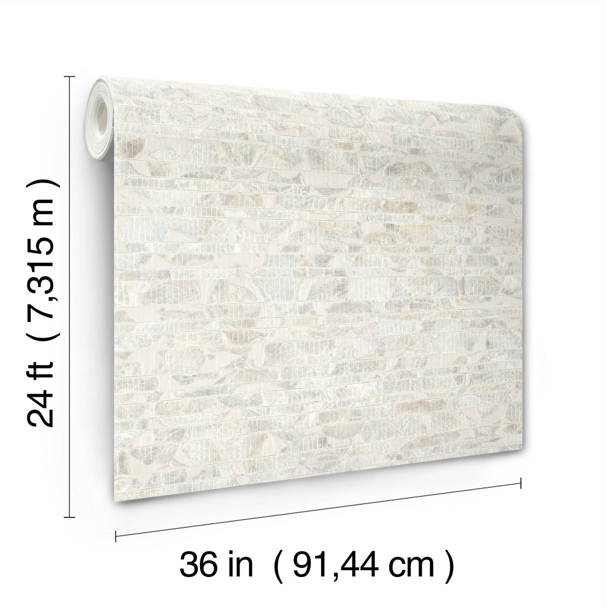 Capiz Offering White Pearl Wallpaper with Capiz Shell Mosaic on Non Woven - York CC1202SAM