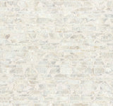 Capiz Offering White Pearl Wallpaper with Capiz Shell Mosaic on Non Woven - York CC1202SAM