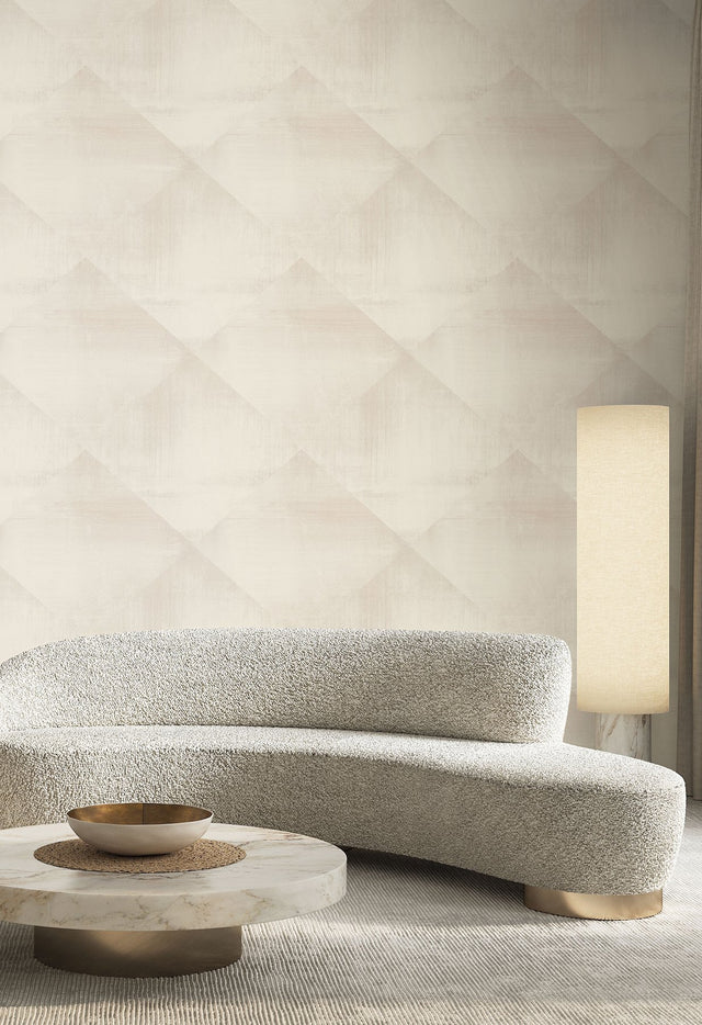 In Clay Beige Geometric Brushstroke Wallpaper - York CC1214