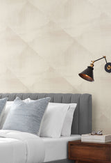 In Clay Beige Geometric Brushstroke Wallpaper - York CC1214