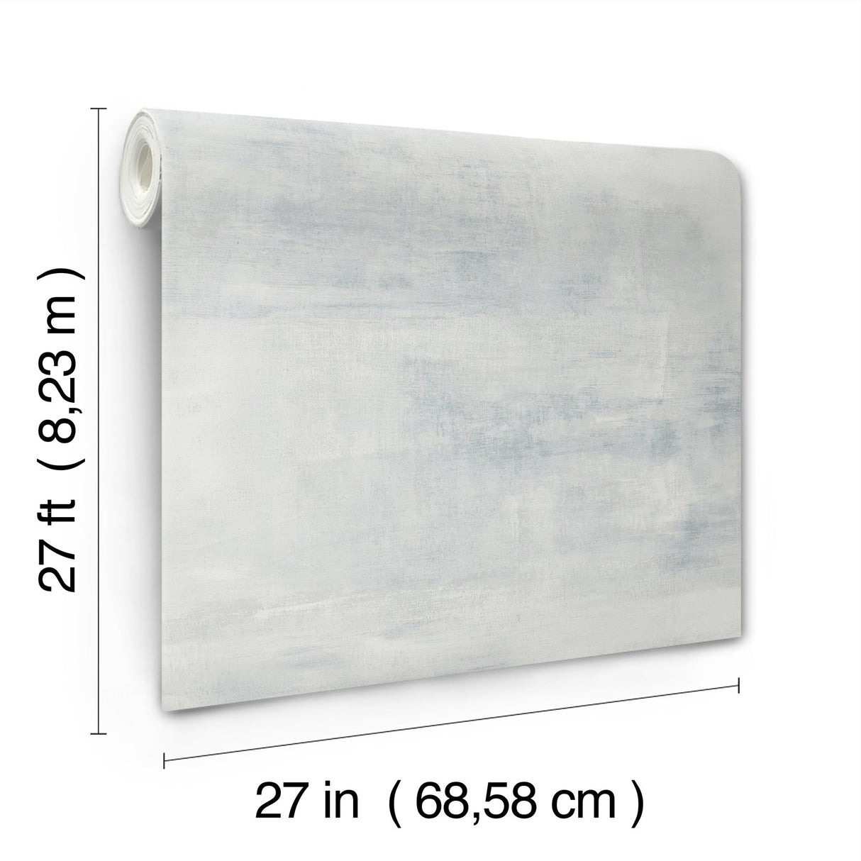 Salt Flats Blue Wallpaper with Textured Abstract Matte Motif - York CC1222