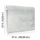 Salt Flats Blue Wallpaper with Textured Abstract Matte Motif - York CC1222