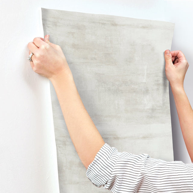 Salt Flats Silver Wallpaper with Textured Abstract Desert Motif - York CC1223