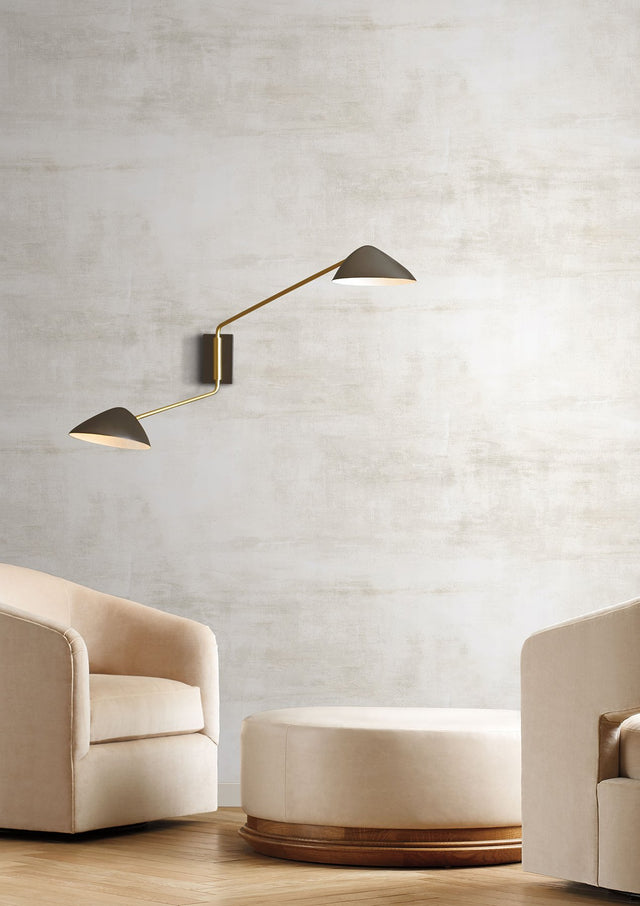 Salt Flats Off White Wallpaper with Textured Abstract Finish - York CC1225