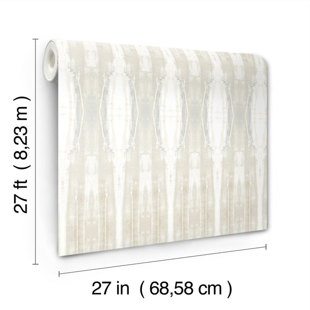 Escalante Sand Wallpaper with Striped Abstract Motif - York CC1231