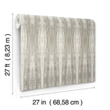 Escalante Fossil Wallpaper with Striped Abstract Motif - York CC1233
