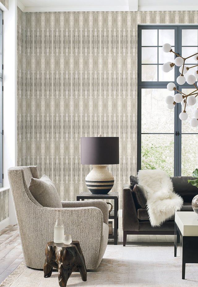 Escalante Fossil Wallpaper with Striped Abstract Motif - York CC1233