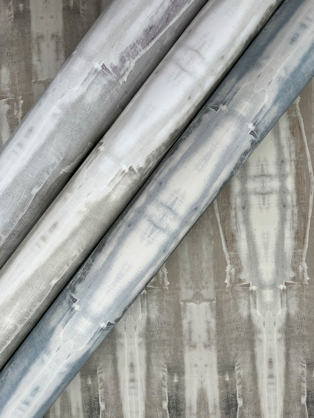 Escalante Fog Abstract Striped Non Woven Wallpaper - York CC1234
