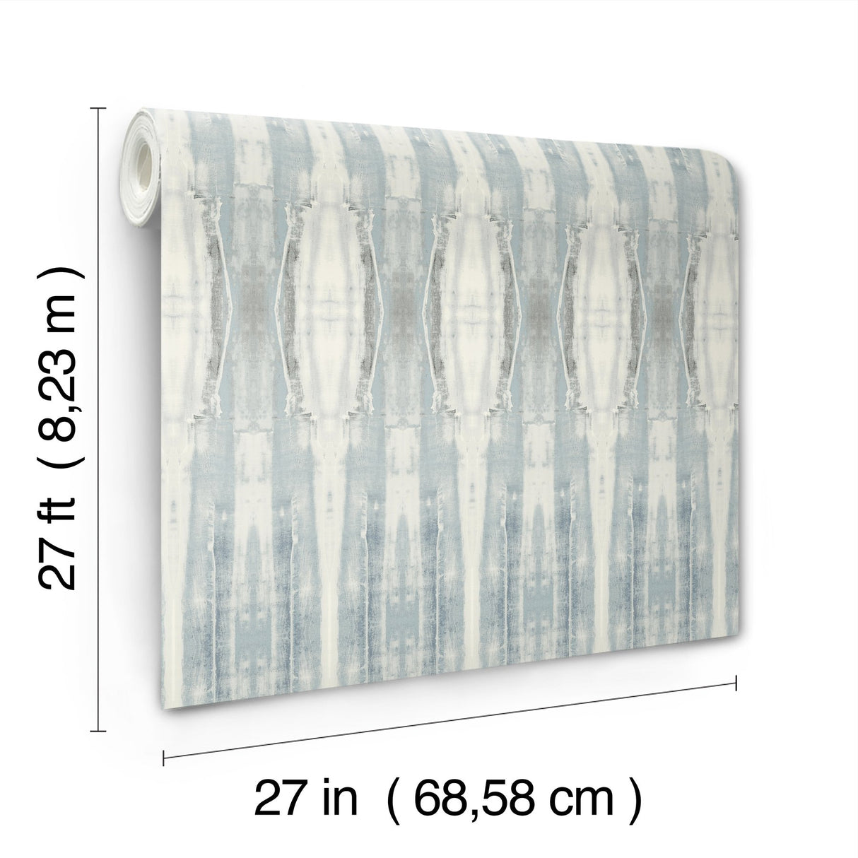 Escalante Blue Wallpaper with Striped Abstract Motif - York CC1235