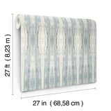 Escalante Blue Wallpaper with Striped Abstract Motif - York CC1235
