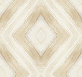 Ballad Desert Wallpaper with Geometric Diamond Watercolor Motif - York CC1241
