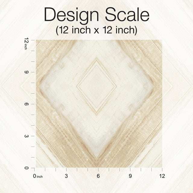 Ballad Desert Wallpaper with Geometric Diamond Watercolor Motif - York CC1241
