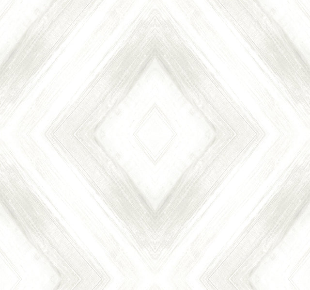 Ballad Natural Wallpaper with Geometric Watercolor Diamond Motif - York CC1242