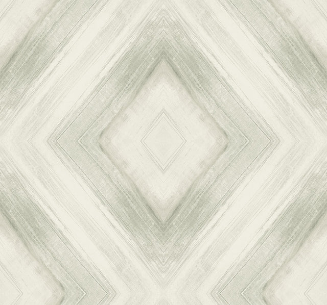 Ballad Eucalpytus Geometric Diamond Non Woven Wallpaper - York CC1243