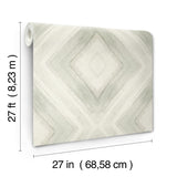 Ballad Eucalpytus Geometric Diamond Non Woven Wallpaper - York CC1243