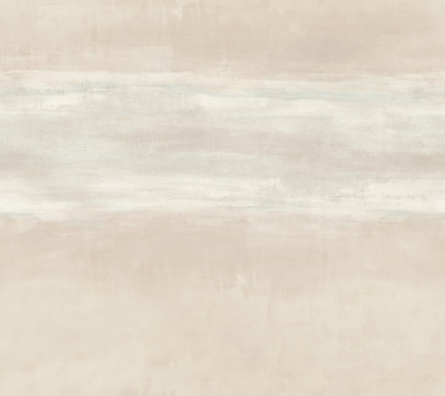 Serene Reflection Desert Wallpaper with Horizontal Textured Band - York CC1252