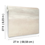 Serene Reflection Desert Wallpaper with Horizontal Textured Band - York CC1252