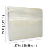 Serene Reflection Fog Wallpaper with Textured Horizontal Mist Motif - York CC1253