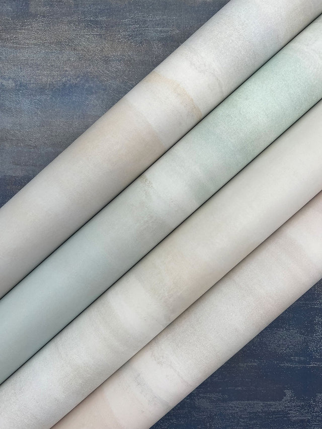 Serene Reflection Natural Wallpaper with Textured Abstract Horizontal Band - York CC1254