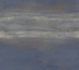 Serene Reflection Navy Wallpaper with Textured Abstract Horizontal Band - York CC1255