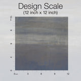 Serene Reflection Navy Wallpaper with Textured Abstract Horizontal Band - York CC1255