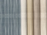 Grey Stone Fog Wallpaper with Horizontal Pleated Linen Effect - York CC1262