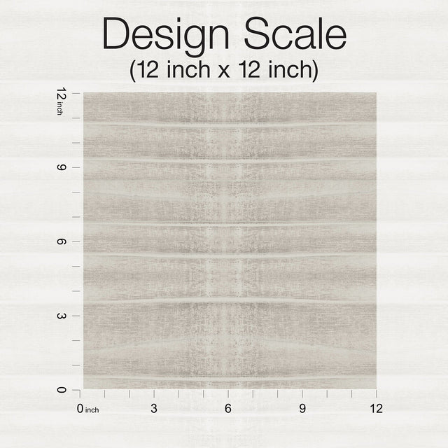Grey Stone Brown Wallpaper with Geometric Horizontal Pleated Linen Effect - York CC1264