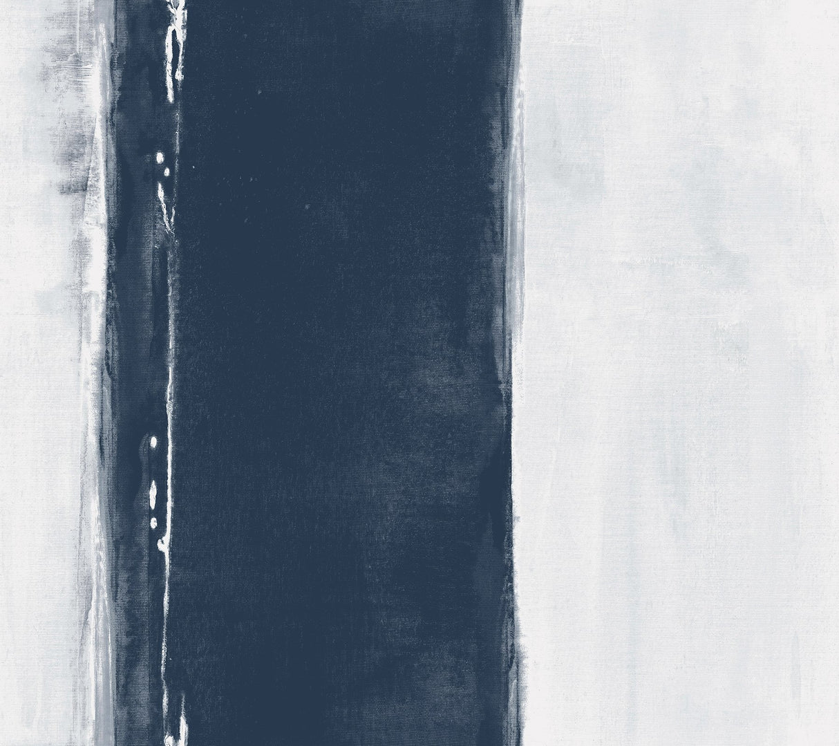 Ink Wash Navy Wallpaper with Painterly Stripe Geometric Motif - York CC1272
