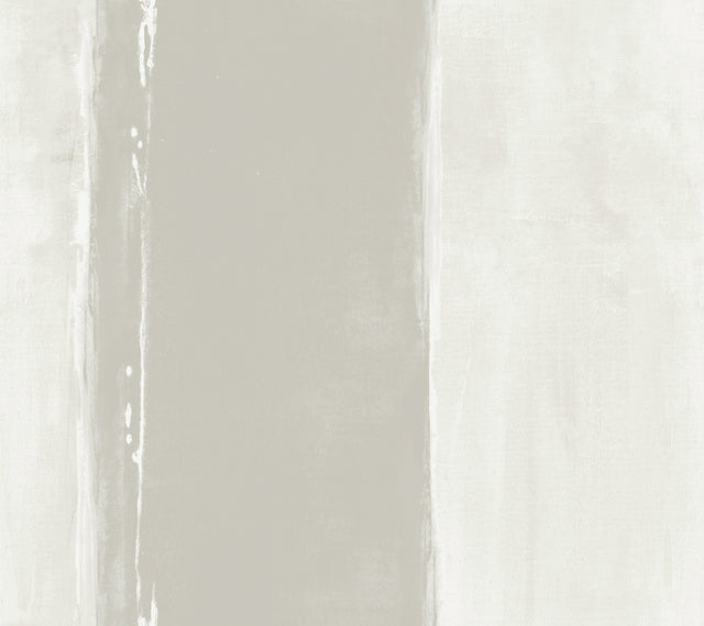 Ink Wash Grey Wallpaper with Abstract Brushstroke Stripe - York CC1273