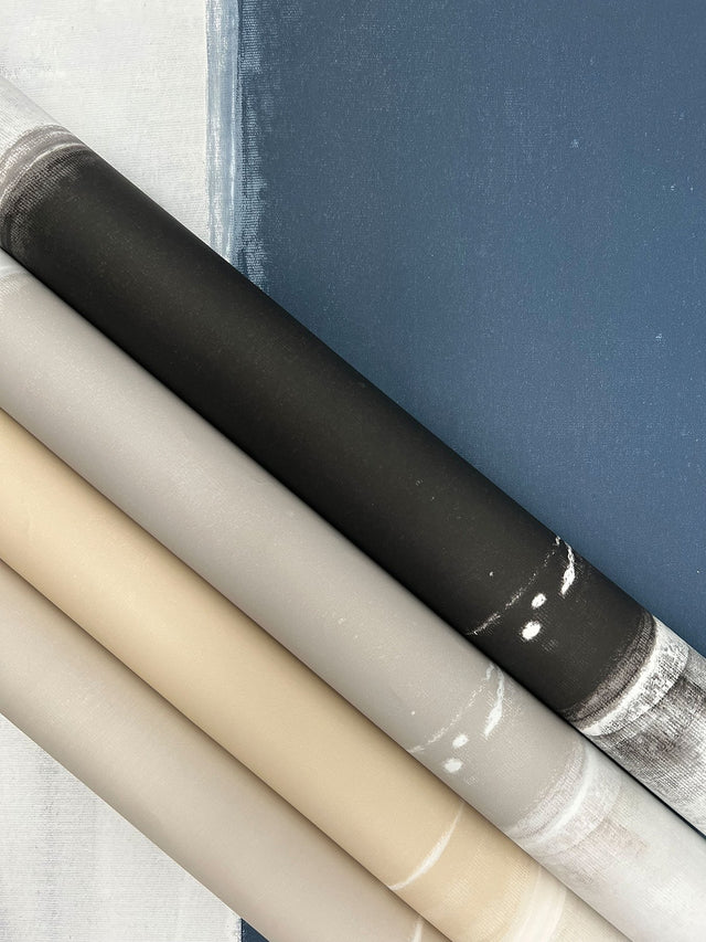 Ink Wash Grey Wallpaper with Abstract Brushstroke Stripe - York CC1273
