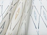 Artifact Silhouettes Savanna Wallpaper with Geometric Diamond Paper Weave Style - York CC1281