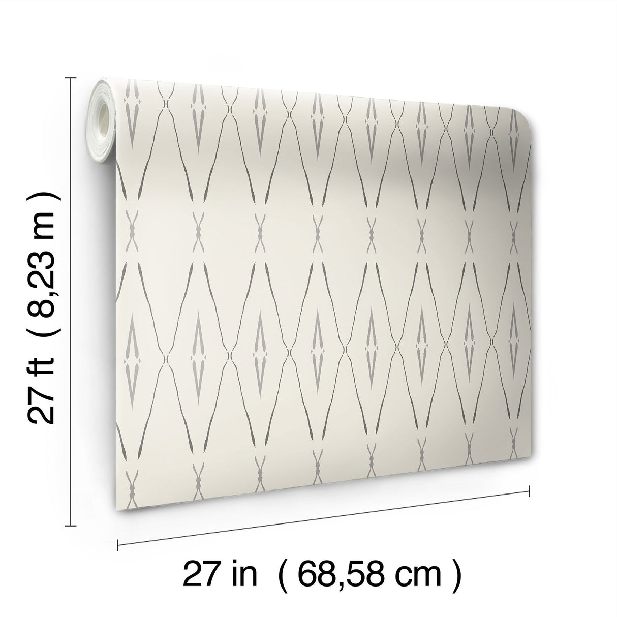 Artifact Silhouettes Savanna Wallpaper with Geometric Diamond Paper Weave Style - York CC1281