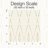 Artifact Silhouettes Desert Wallpaper with Geometric Diamond Trellis - York CC1282