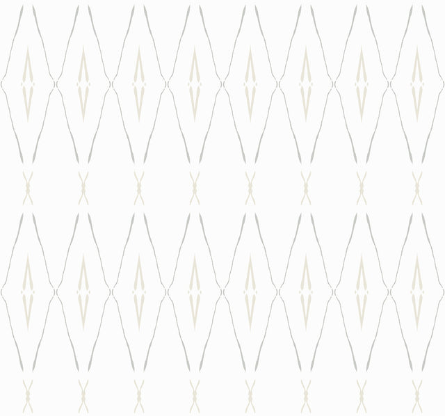 Artifact Silhouettes Natural Geometric Paper Weave Grasscloth Wallpaper - York CC1283