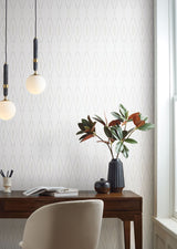 Artifact Silhouettes Natural Geometric Paper Weave Grasscloth Wallpaper - York CC1283