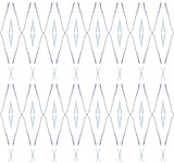 Artifact Silhouettes Indigo Wallpaper with Geometric Diamond Paper Weave Grasscloth - York CC1284