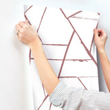 Intersect Spice Red Geometric Brushstroke Wallpaper - York CC1291