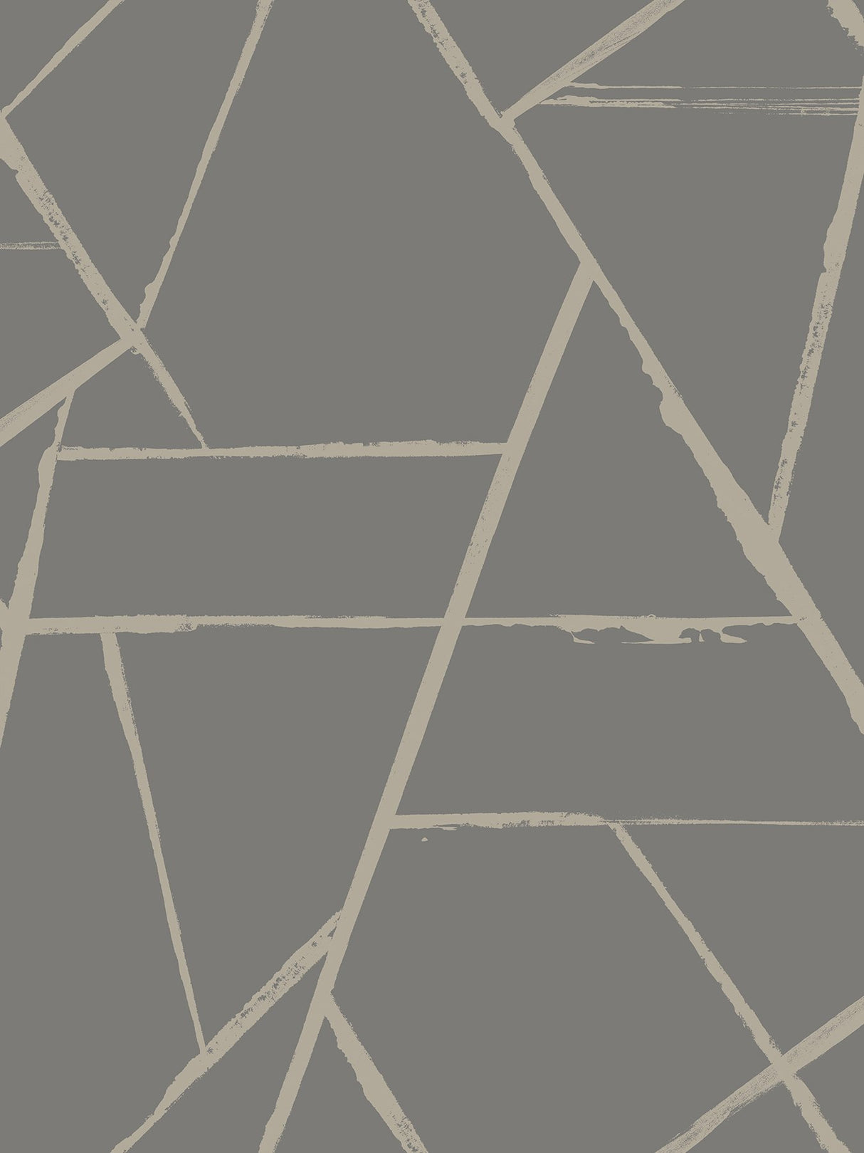 Intersect Grey Metallic Wallpaper with Geometric Metallic Abstract Pattern - York CC1292