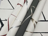 Intersect Beige Metallic Geometric Non Woven Wallpaper - York CC1293
