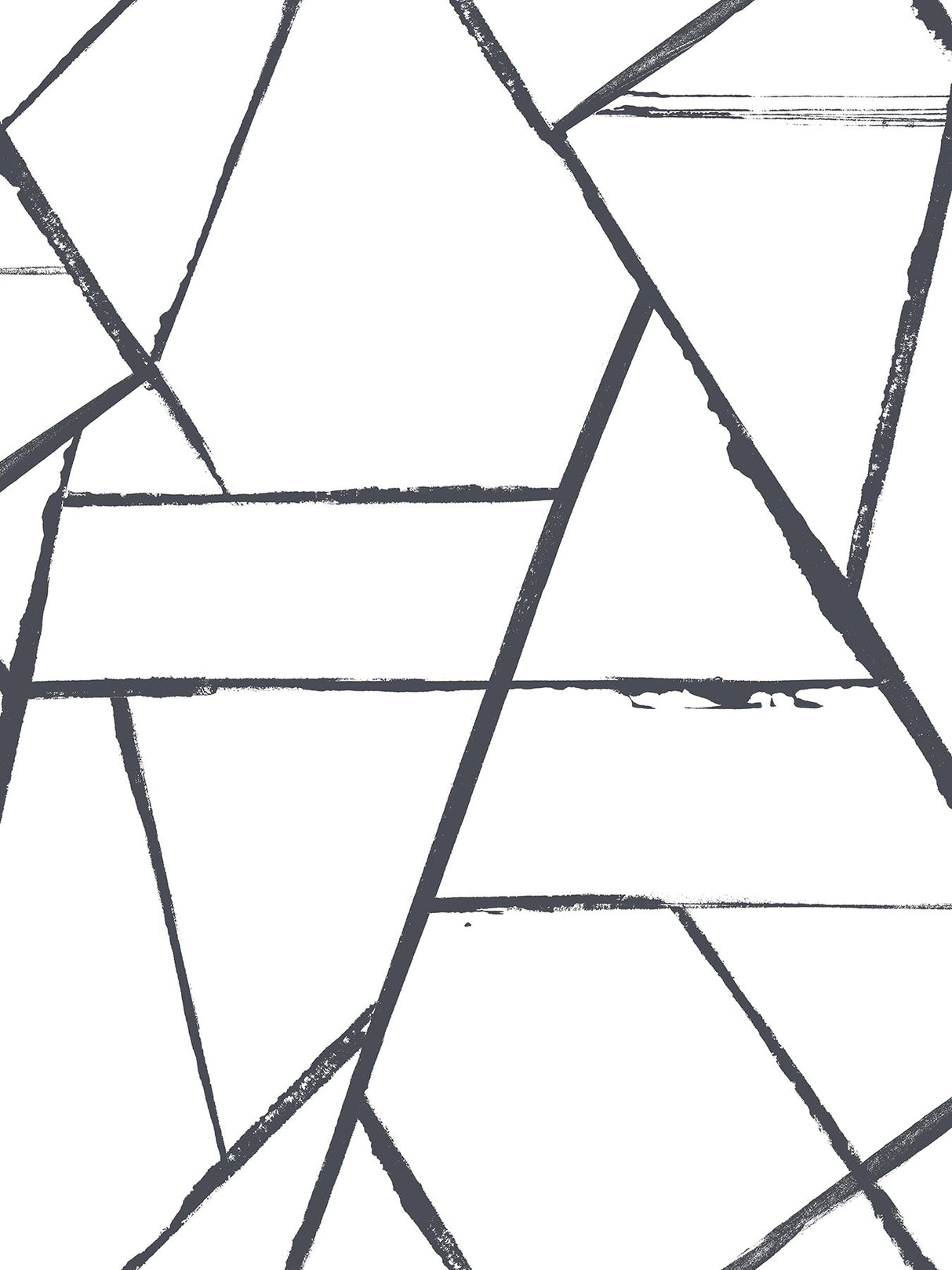 Intersect Black Abstract Geometric Non Woven Wallpaper - York CC1295