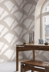 Entanglement Linen Wallpaper with Geometric Brushstroke Motif - York CC1302
